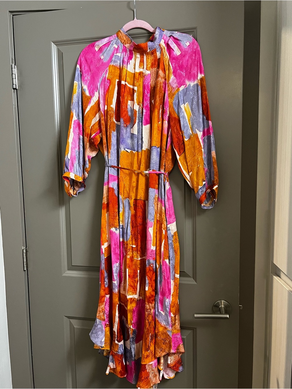 Anthropologie Maeve Jessamine Mock Neck Maxi Dress Size 1X Plus Size - Picture 3 of 6